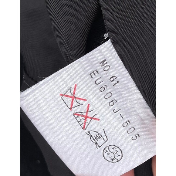 UMA Estnation Black Military Blazer | Dark Academia Stand Collar Jacket 38/4 - Picture 11 of 12